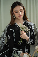 CROSS STITCH-3PC LAWN EMBROIDERED SHIRT WITH ORGANZA EMBROIDRERD DUPATTA & TROUSER-BIC-3666