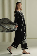 CROSS STITCH-3PC LAWN EMBROIDERED SHIRT WITH ORGANZA EMBROIDRERD DUPATTA & TROUSER-BIC-3666