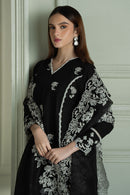 CROSS STITCH-3PC LAWN EMBROIDERED SHIRT WITH ORGANZA EMBROIDRERD DUPATTA & TROUSER-BIC-3666