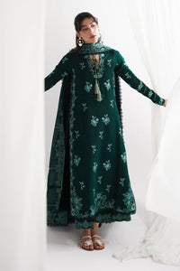 GARNET-3PC DHANAK EMBROIDERED SHIRT WITH DHANAK EMBROIDERED SHAWL & TROUSER-BIC-4318