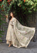 ELAF-3PC LAWN EMBROIDERED SHIRT WITH CHIFFON PRINTED EMBROIDERED DUPATTA AND TROUSER-BIC-4808