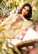 ELAF-3PC LAWN CHIKANKARI EMBROIDERED SHIRT WITH KHADDI NET EMBROIDERED DUPATTA AND TROUSER-BIC-4729