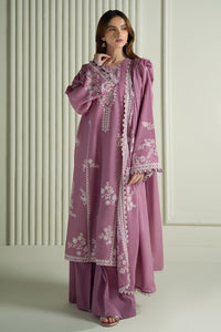 CROSS STITCH-3PC LAWN EMBROIDERED SHIRT WITH CHIFOON MBROIDRERD DUPATTA & TROUSER-BIC-4501