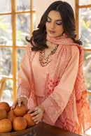 MIRAKHI-3PC LAWN LASERCUT EMBROIDERED SHIRT WITH MOARK PRINT DUPATTA-BIC-VOL-2