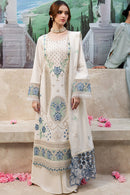 JAZMIN-3PC LAWN LASER EMBROIDERED SHIRT WITH MONARK LASER CUT EMBROIDERED READY TO WEAR DUPATTA-BIC-3650
