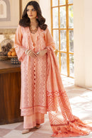 MIRAKHI-3PC LAWN LASERCUT EMBROIDERED SHIRT WITH MOARK PRINT DUPATTA-BIC-VOL-2