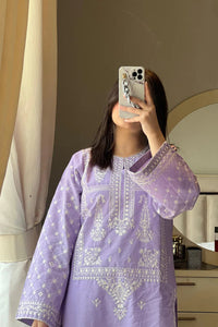 URGE-2PC DHANAK EMBROIDERED SHIRT AND EMBROIDRED TROUSER-BIC-120