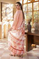 MIRAKHI-3PC LAWN LASERCUT EMBROIDERED SHIRT WITH MOARK PRINT DUPATTA-BIC-VOL-3