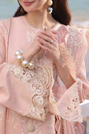 QALAMQAR-3PC LAWN EMBROIDERED SHIRT WITH KHAADI NET EMBROIDERED DUPATTA AND TROUSER -BIC-4698