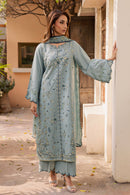 BATIK-3PC LAWN EMBROIDERED SHIRT WITH KHADDI NET EMB DUPATTA AND TROUSER-BIC-4750