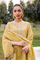 BATIK-3PC LAWN EMBROIDERED SHIRT WITH CHIFFON EMBROIDERED DUPATTA AND TROUSER-BIC-4816