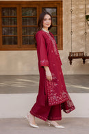 BATIK-3PC LAWN EMBROIDERED SHIRT WITH CHIFFON EMBROIDERED DUPATTA AND TROUSER-BIC-4824