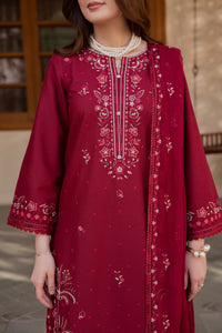 BATIK-3PC LAWN EMBROIDERED SHIRT WITH CHIFFON EMBROIDERED DUPATTA AND TROUSER-BIC-4824